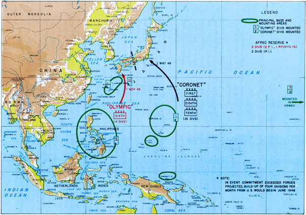 Plate No. 112, "Downfall" Plan for the Invasion of Japan, 28 May 1945
